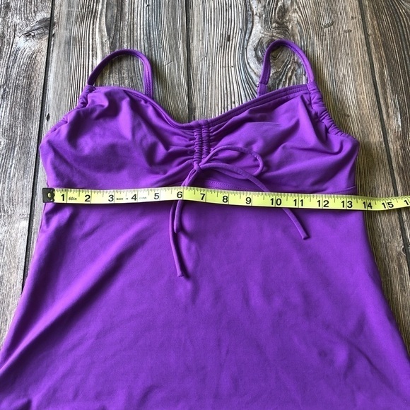 LANDS End Purple Tankini Bikini 6 Swimsuit - Picture 3 of 8